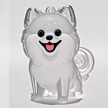 Cute animal hairball capsule decoration storage box for cats and dogs with transparent hair, commemorative dust-proof box.