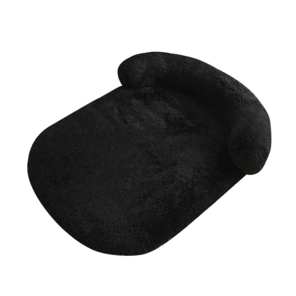 Plush warm dog mat for all seasons comfortable large dog mattress detachable sponge pet sofa cushion cat bed