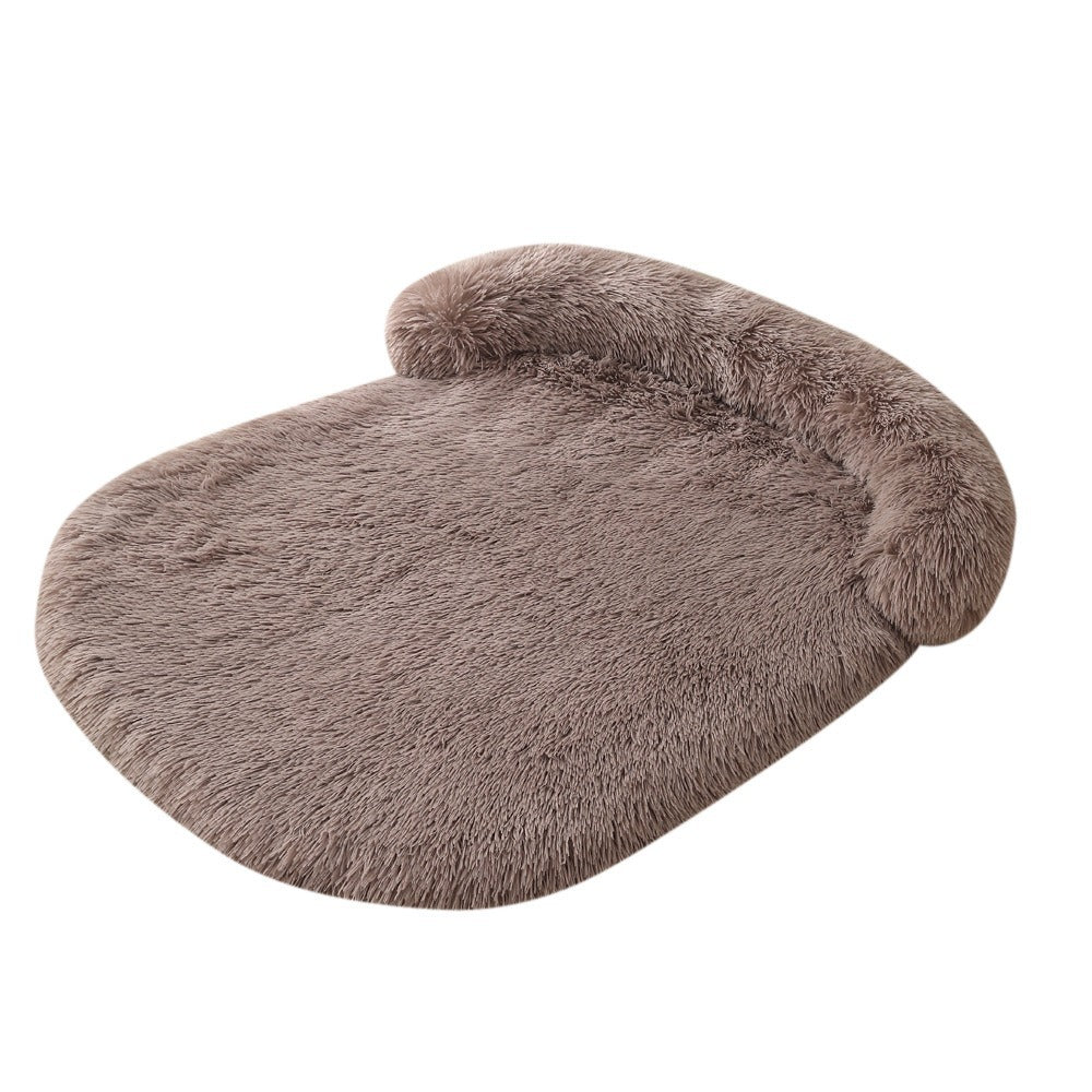 Plush warm dog mat for all seasons comfortable large dog mattress detachable sponge pet sofa cushion cat bed