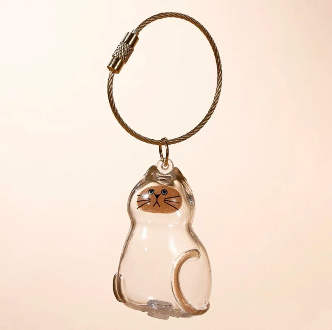 Cute animal hairball capsule decoration storage box for cats and dogs with transparent hair, commemorative dust-proof box.
