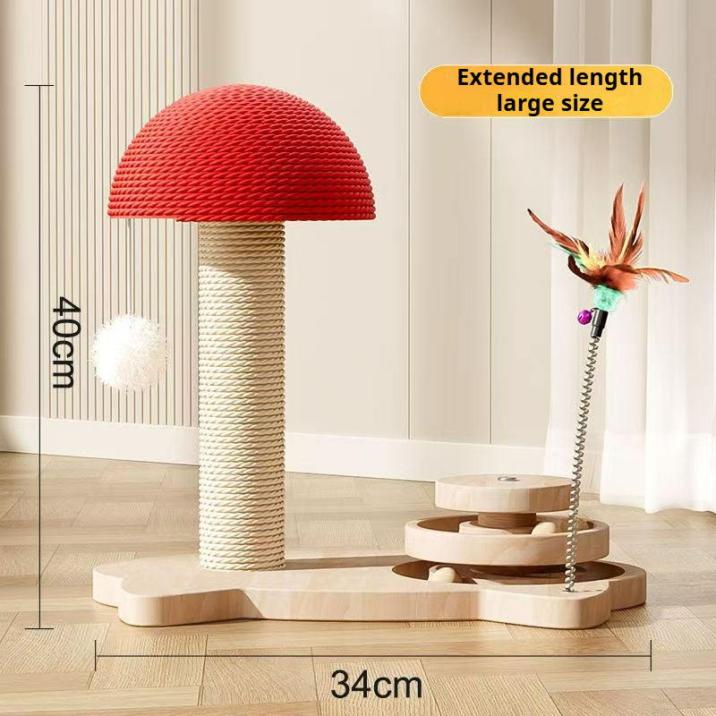 Mushroom - Shaped Sisal Cat Scratching Post