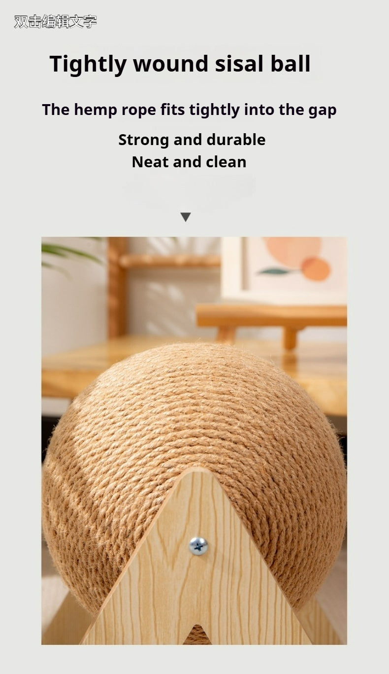Triangle Cat Scratching Ball