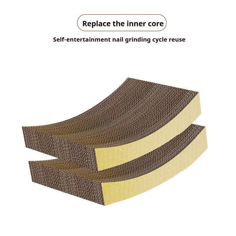Cat scratching board, cat nest integrated corrugated paper, cat scratching ball, cat bed can be replaced,