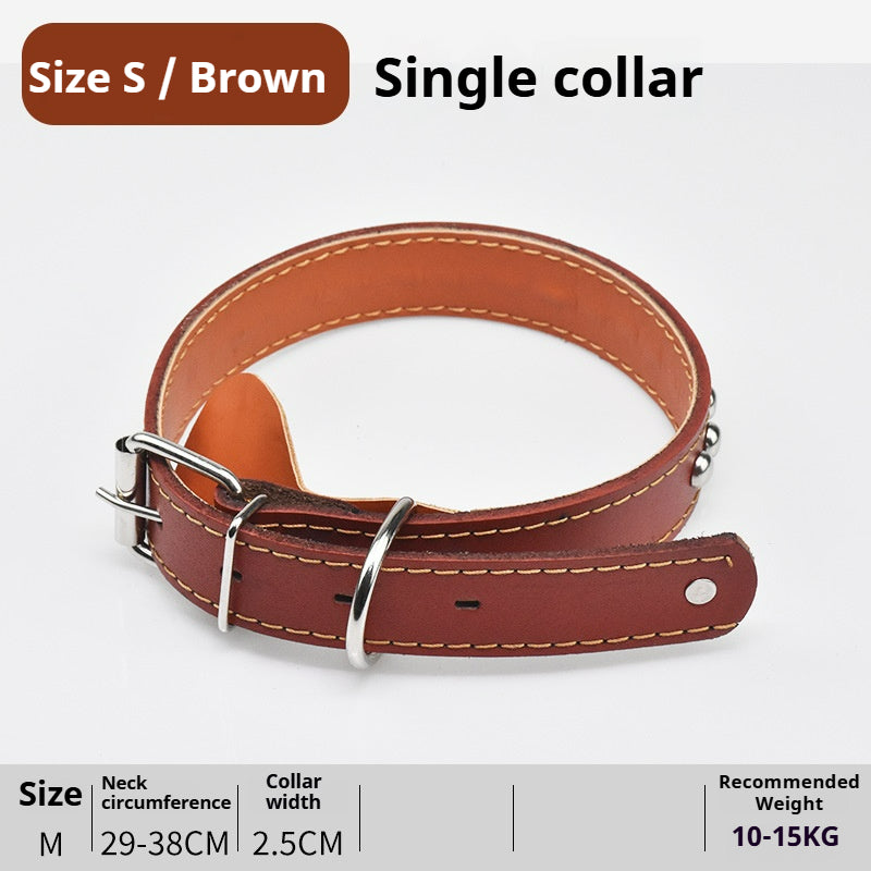 Leather dog leash for Golden Retriever and German Shepherd