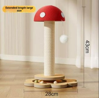 Mushroom - Shaped Sisal Cat Scratching Post