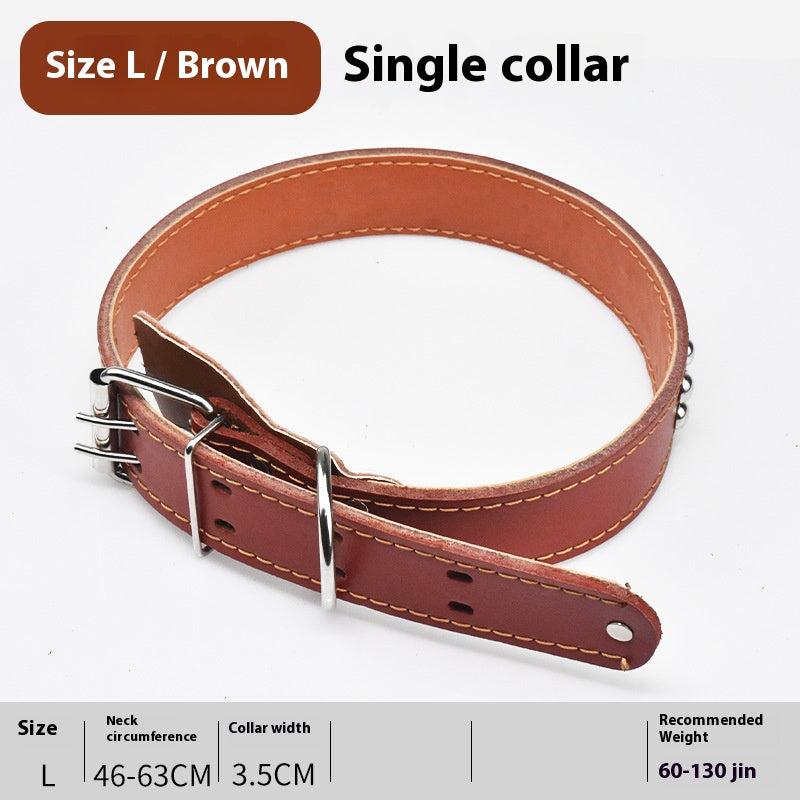 Leather dog leash for Golden Retriever and German Shepherd