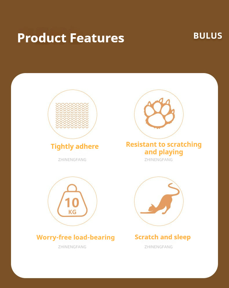 Cat scratching board, cat nest integrated corrugated paper, cat scratching ball, cat bed can be replaced,