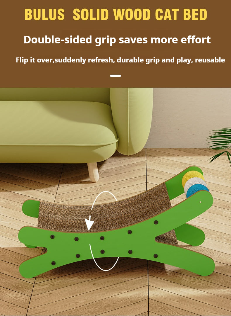 Cat scratching board, cat nest integrated corrugated paper, cat scratching ball, cat bed can be replaced,