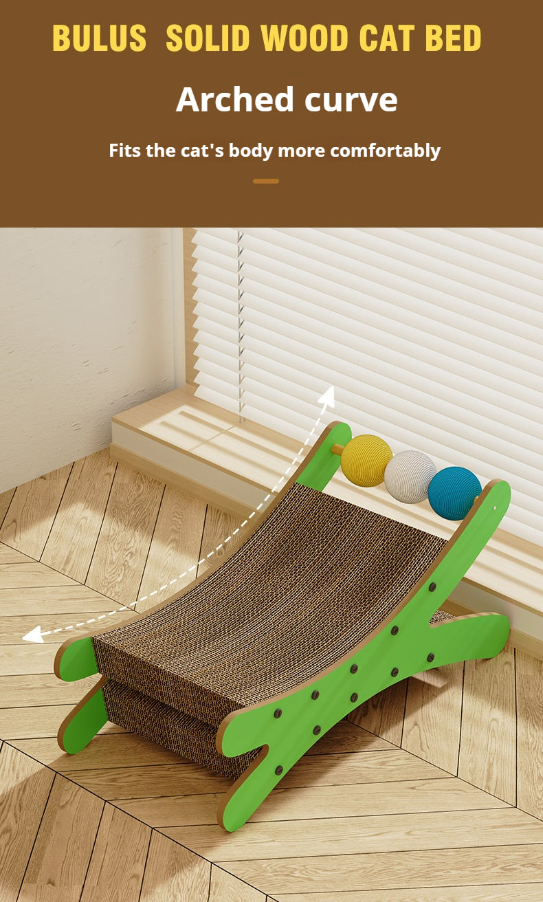 Cat scratching board, cat nest integrated corrugated paper, cat scratching ball, cat bed can be replaced,