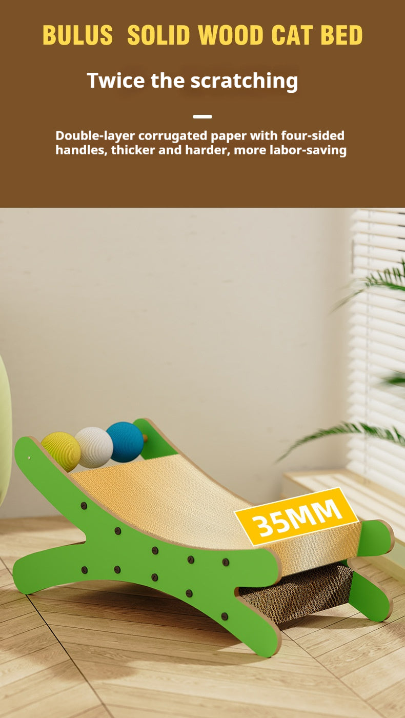 Cat scratching board, cat nest integrated corrugated paper, cat scratching ball, cat bed can be replaced,
