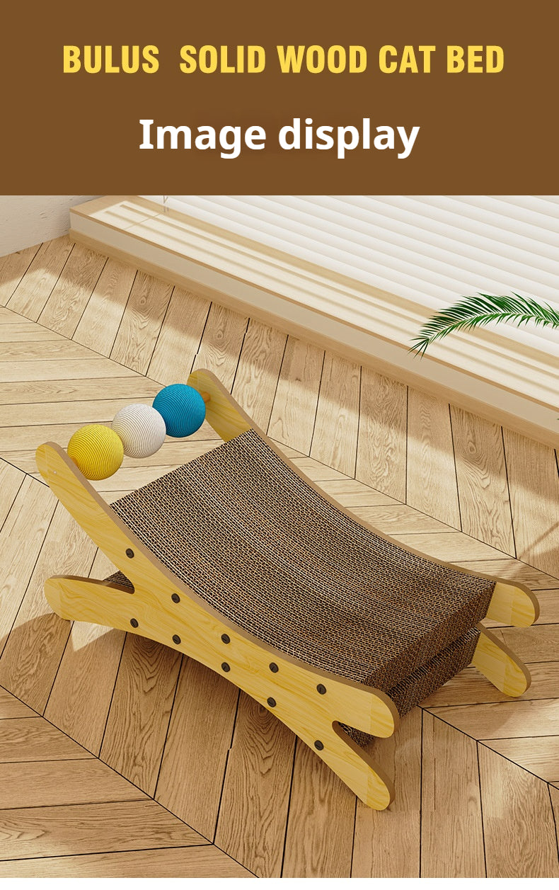 Cat scratching board, cat nest integrated corrugated paper, cat scratching ball, cat bed can be replaced,