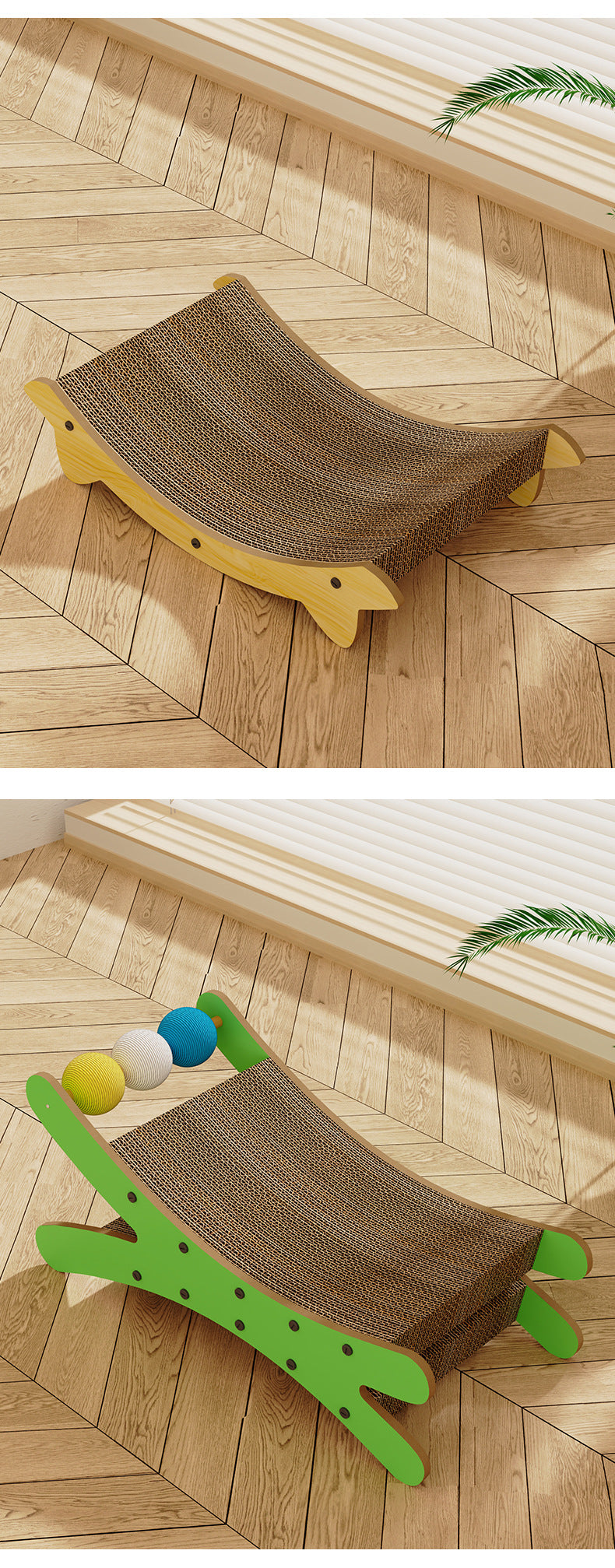 Cat scratching board, cat nest integrated corrugated paper, cat scratching ball, cat bed can be replaced,