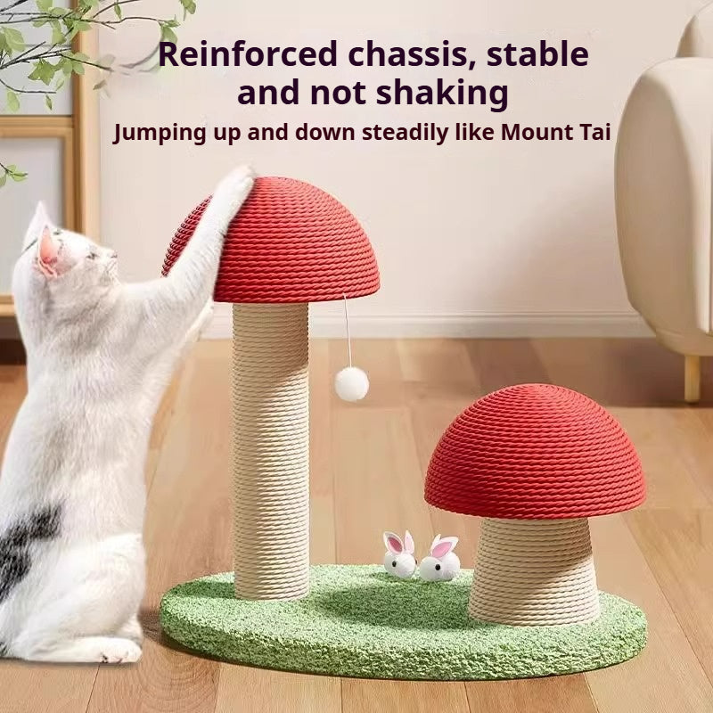 Mushroom - Shaped Sisal Cat Scratching Post