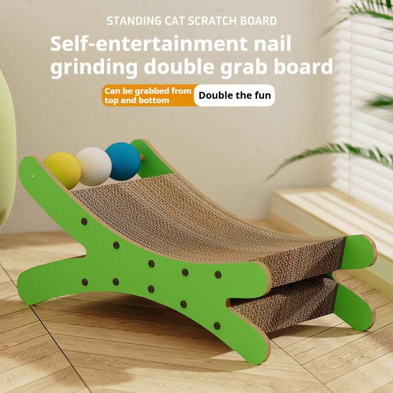 Cat scratching board, cat nest integrated corrugated paper, cat scratching ball, cat bed can be replaced,