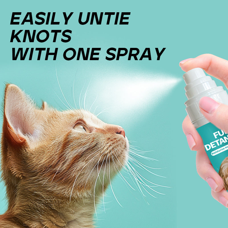 Static-free pet knot opening spray long-lasting fluffy nourishing detangling spray