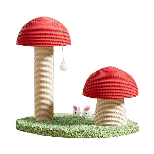 Mushroom - Shaped Sisal Cat Scratching Post