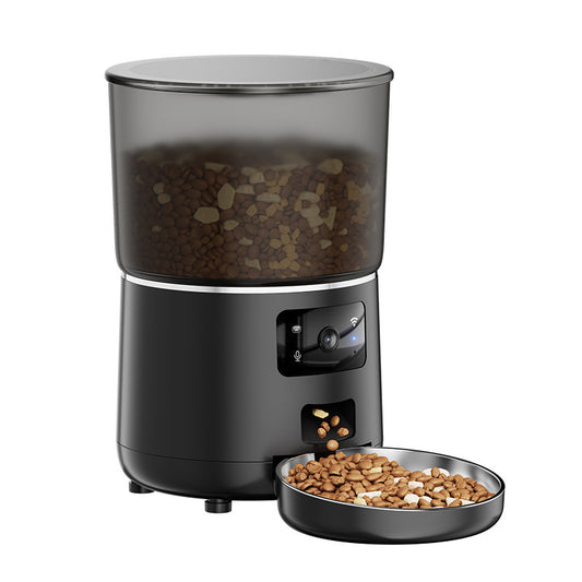 Pet automatic feeder remote WIFI HD video voice monitoring cats and dogs large-capacity intelligent feeding