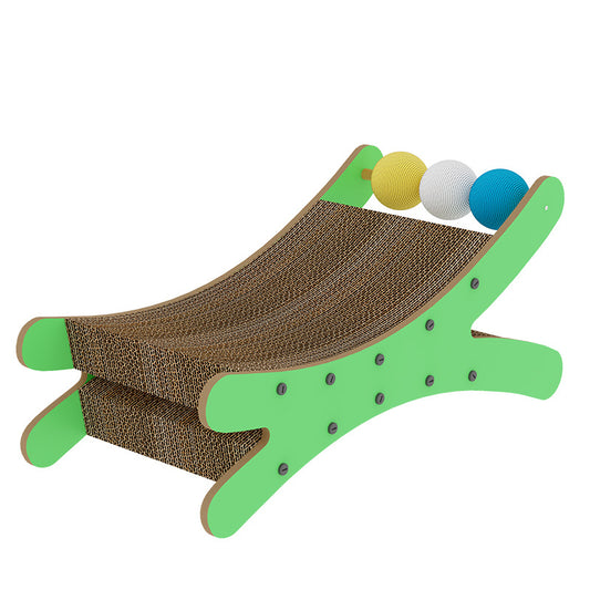 Cat scratching board, cat nest integrated corrugated paper, cat scratching ball, cat bed can be replaced,