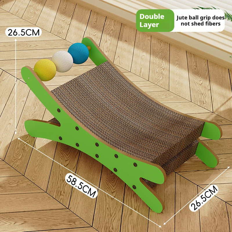 Cat scratching board, cat nest integrated corrugated paper, cat scratching ball, cat bed can be replaced,