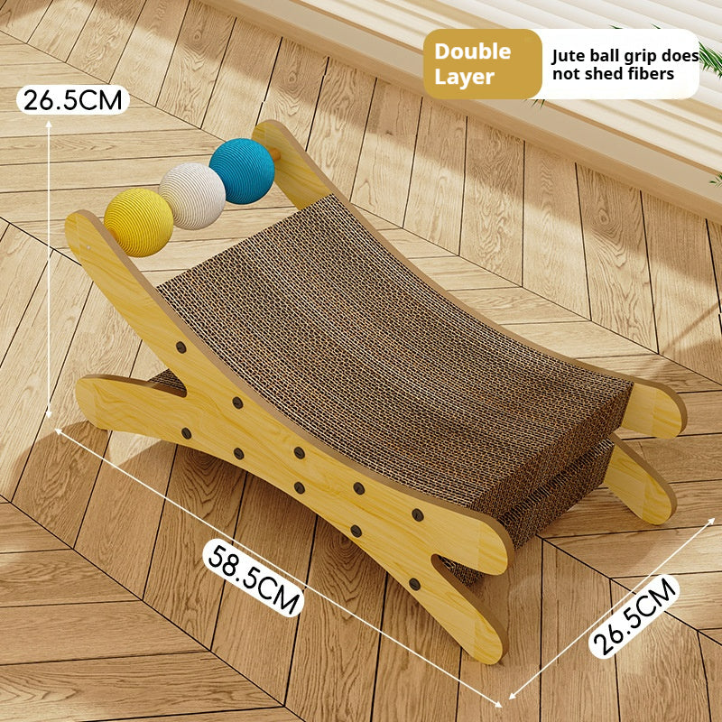 Cat scratching board, cat nest integrated corrugated paper, cat scratching ball, cat bed can be replaced,