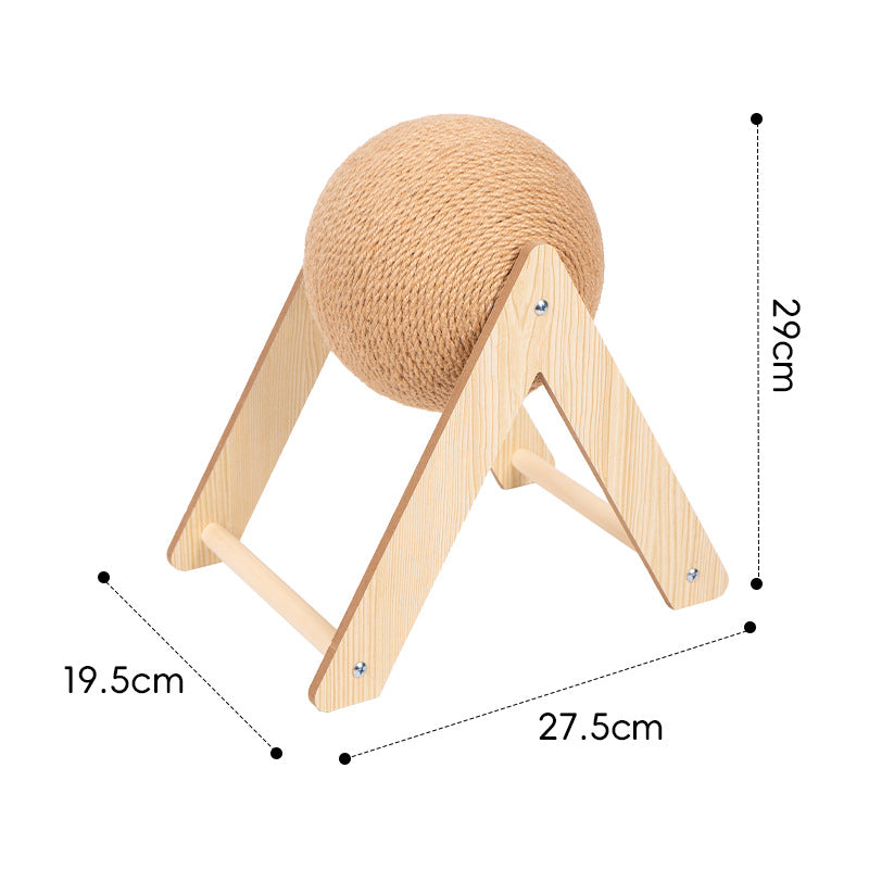 Triangle Cat Scratching Ball