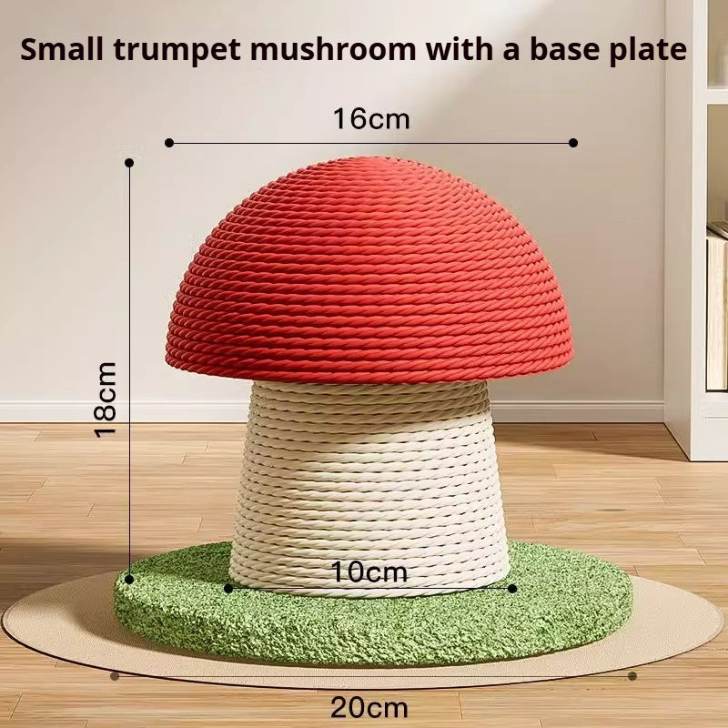 Mushroom - Shaped Sisal Cat Scratching Post
