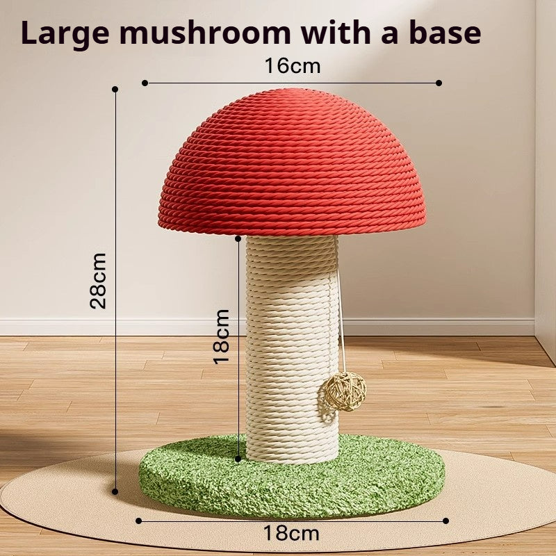 Mushroom - Shaped Sisal Cat Scratching Post