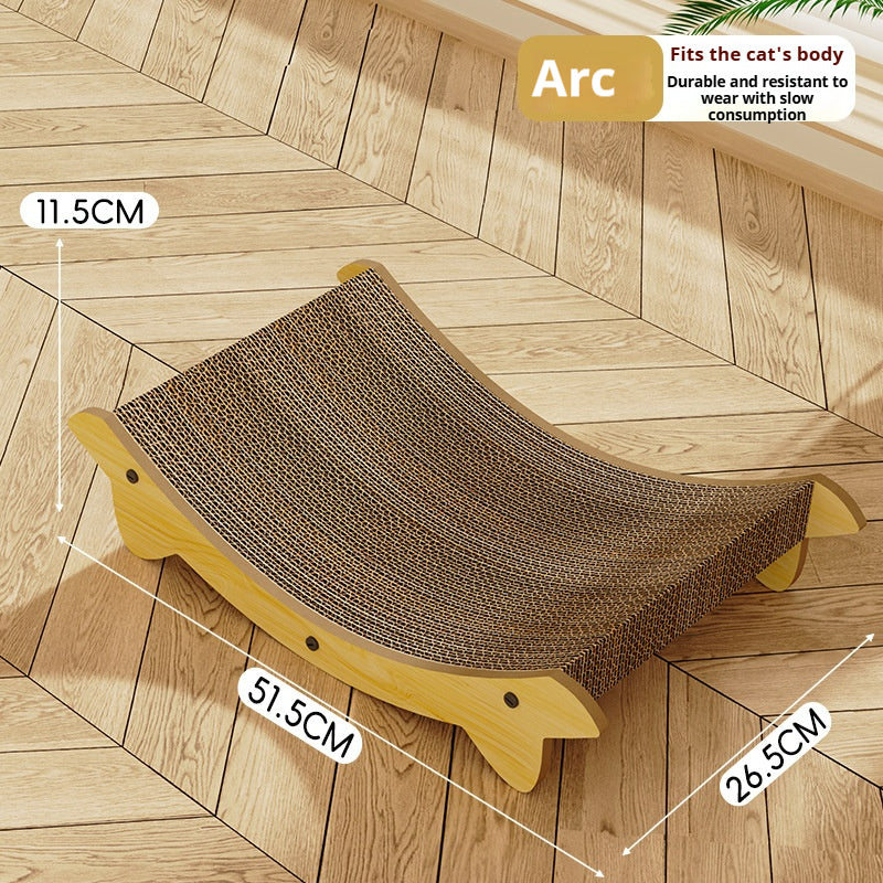 Cat scratching board, cat nest integrated corrugated paper, cat scratching ball, cat bed can be replaced,