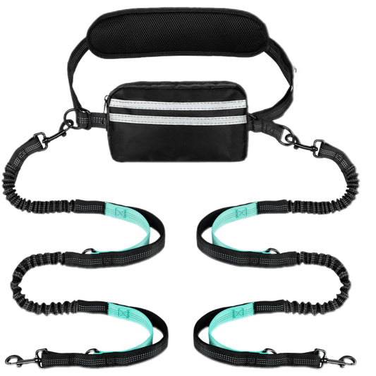 Dog leash upgrade waist bag for hands-free, adjustable waist bag for cat and dog leash.