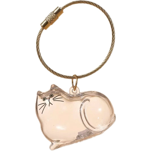 Cute animal hairball capsule decoration storage box for cats and dogs with transparent hair, commemorative dust-proof box.