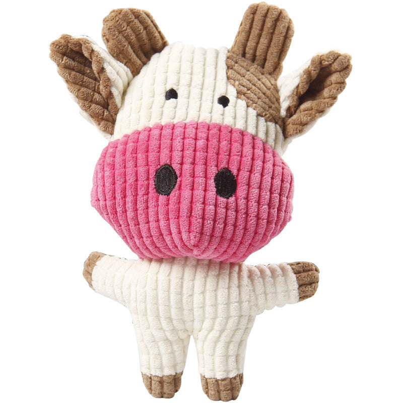 Cats and dogs have gritting teeth, corn lint makes a sound to accompany a variety of cartoon plush toys