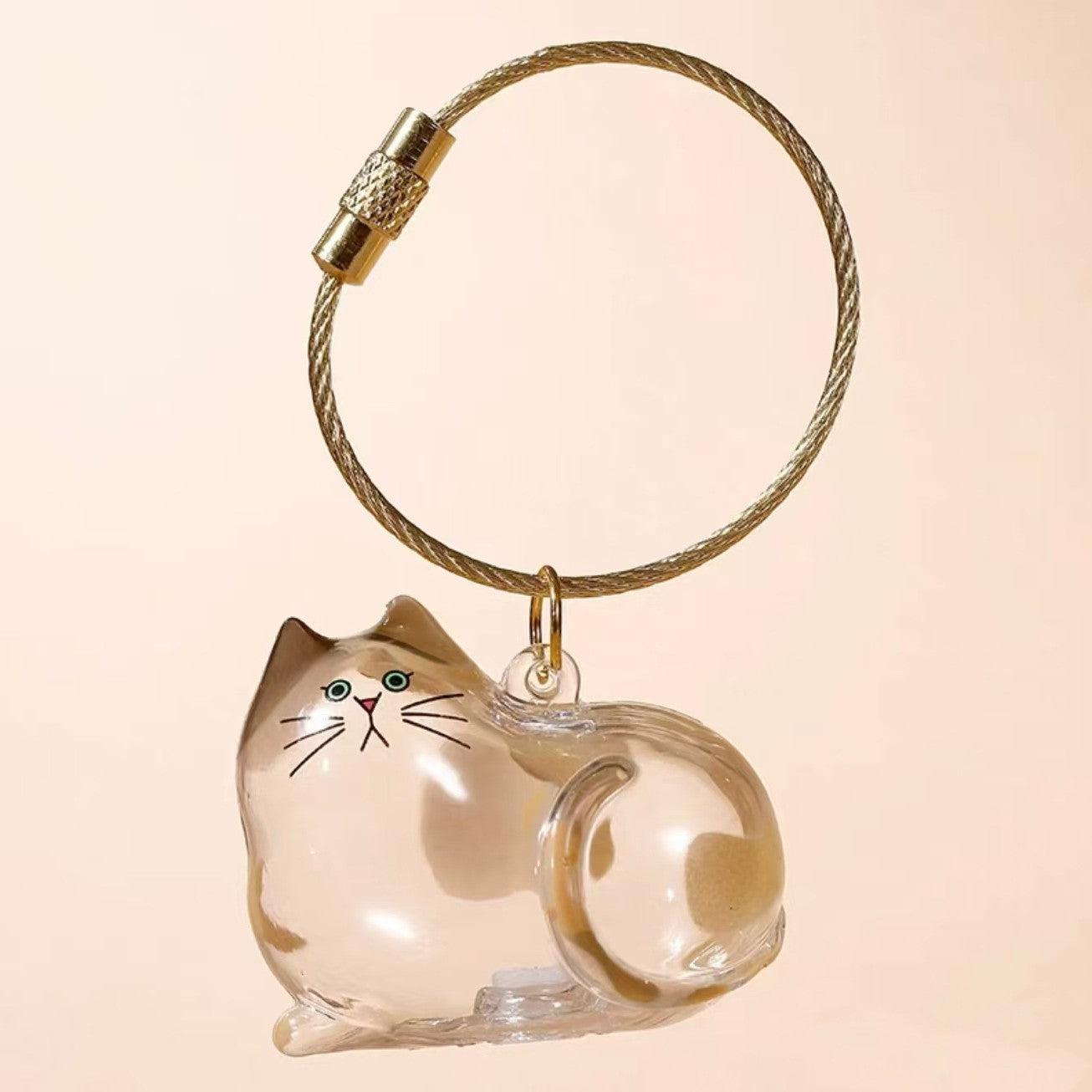 Cute animal hairball capsule decoration storage box for cats and dogs with transparent hair, commemorative dust-proof box.