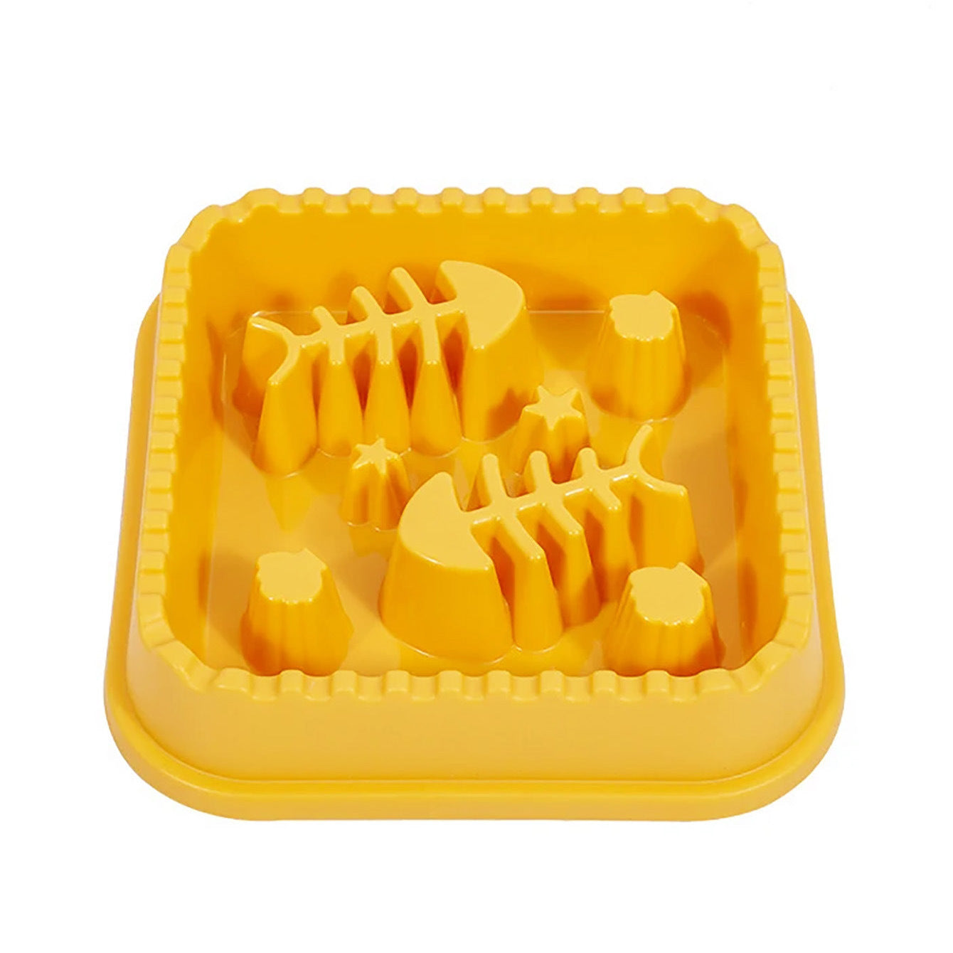 Fish bones, pet slow food bowls, cats and dogs, universal feeding bowls, small and medium-sized dog and cat eating utensils, drinking water dishes, pet supplies