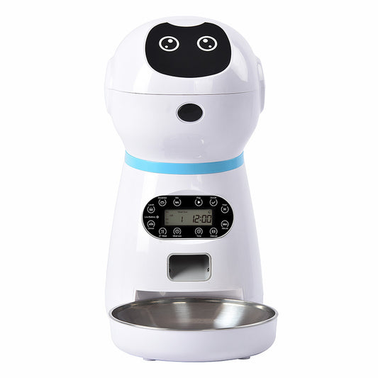 Pet automatic feeder, cat and dog timed and quantitative intelligent feeding machine