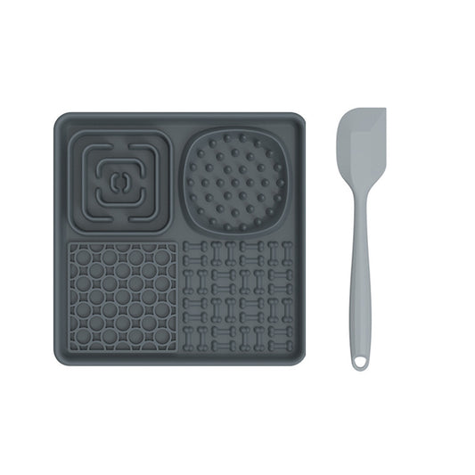 Pet licking mats, pet food utensils, dog slow food mats, placemats, suction cups, slow food mats, dog licking pads